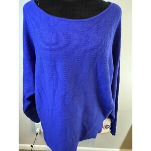 Cyrus Long Sleeve Sweater Blue “Dive” Sz L NWT